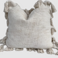 SORRENTO - Set of 2 Cushion Covers with pompoms - Natural